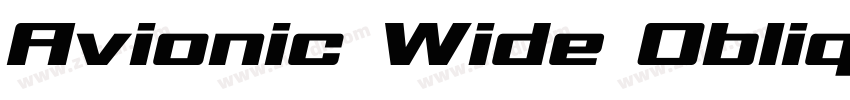 Avionic Wide Oblique字体转换 Avionic Wide Oblique字体转换